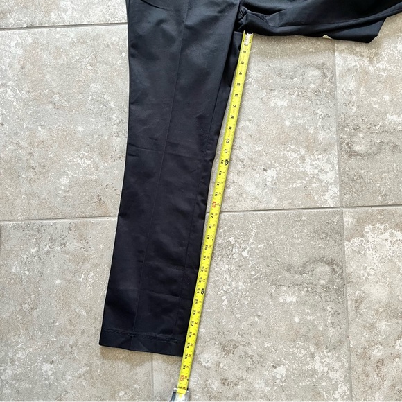 Dickies Black Work Pants 17 Jr Women Slim Fit Straight Stretch Easy Care New - Picture 9 of 10